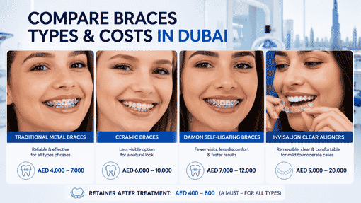 Braces Cost In Dubai — Full Price Comparison by Type