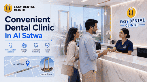 Where exactly is Easy Dental's Al Satwa clinic located